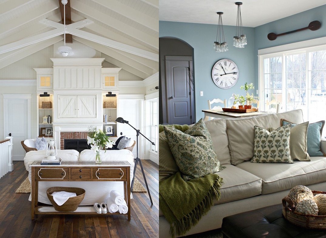 comfy farmhouse living room